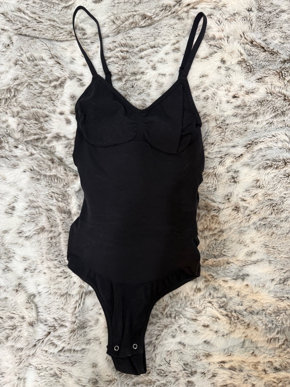 Slimsation By Multiples Black Sleeveless Scoop Neck Bodysuit